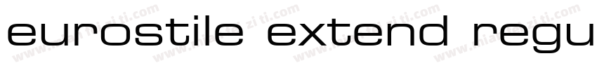 eurostile extend regular字体转换